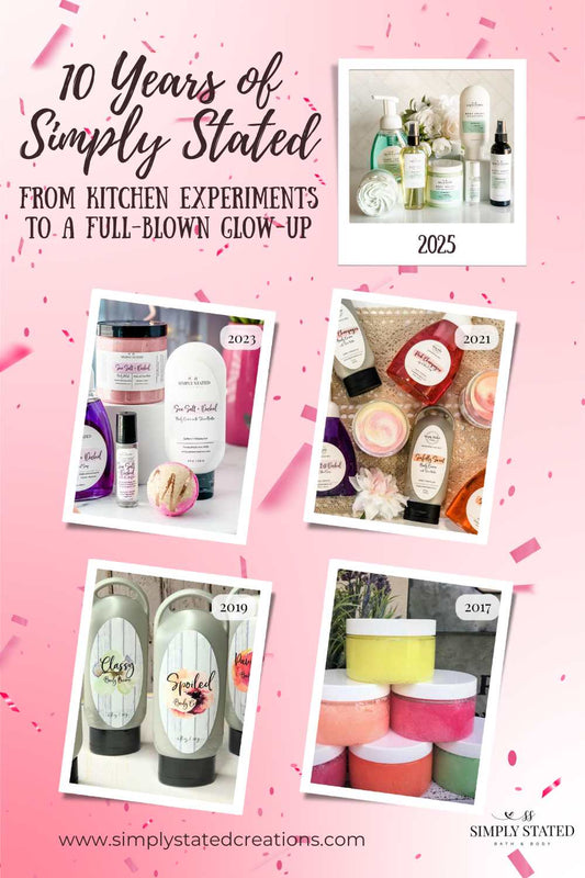 🎉 10 Years of Simply Stated: From Kitchen Experiments to a Full-Blown Glow-Up