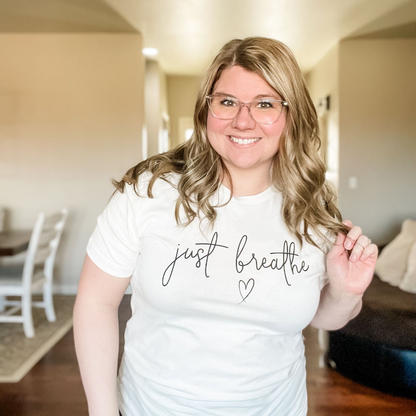 "Just Breathe" Graphic Tee | Size 3X
