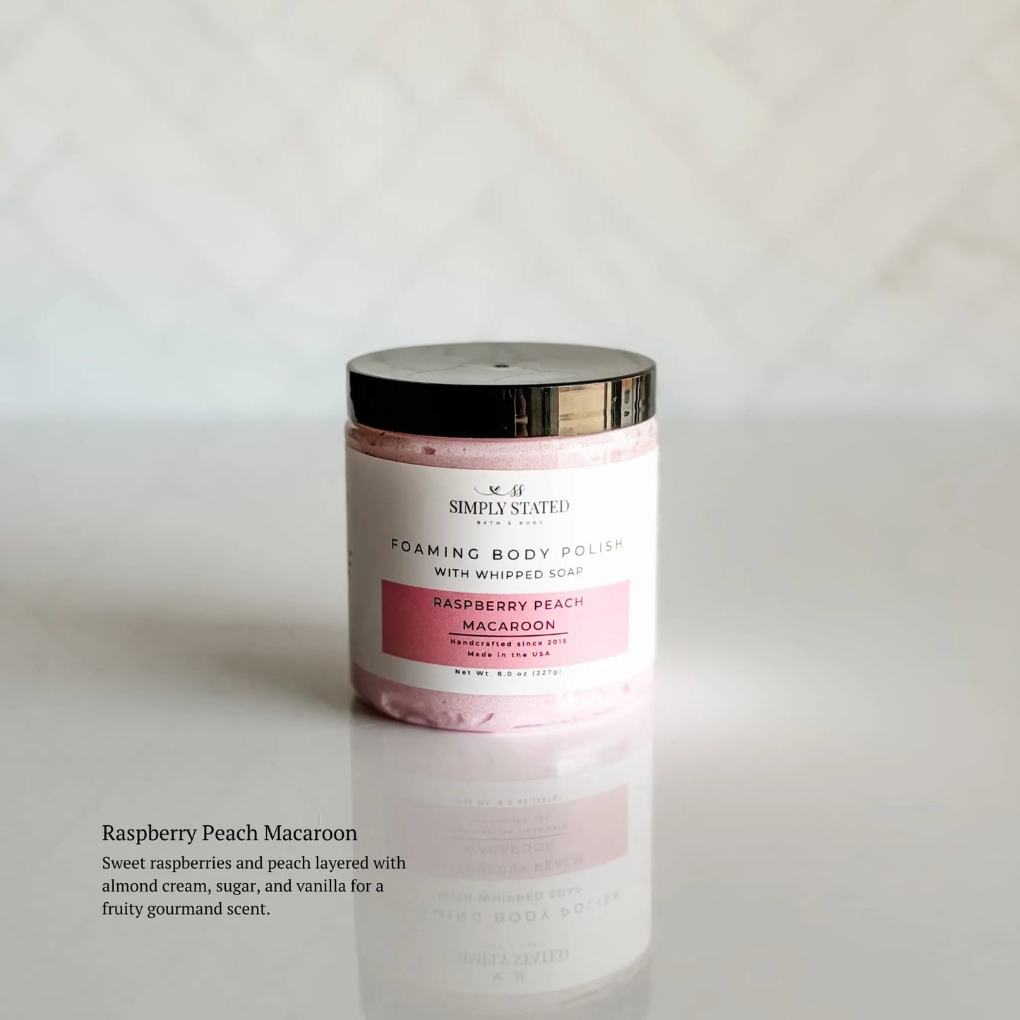 Raspberry Peach Macaroon Foaming Body Polish | Limited Batch