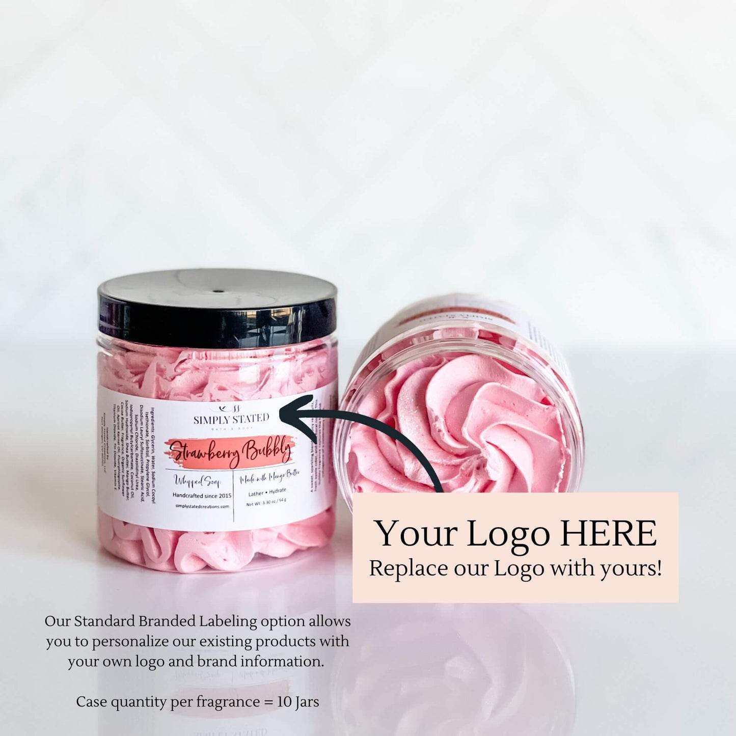 Private Label-Customizable Whipped Soap