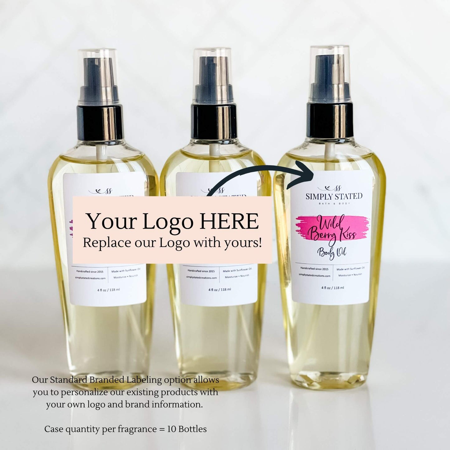 Private Label-Customizable Body Oil Case