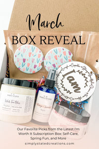 March's self-care subscription box reveal