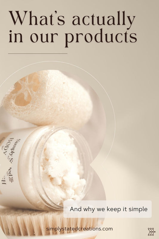 Handmade bath and body products made in Fort Morgan Colorado — Simply Stated Bath and Body