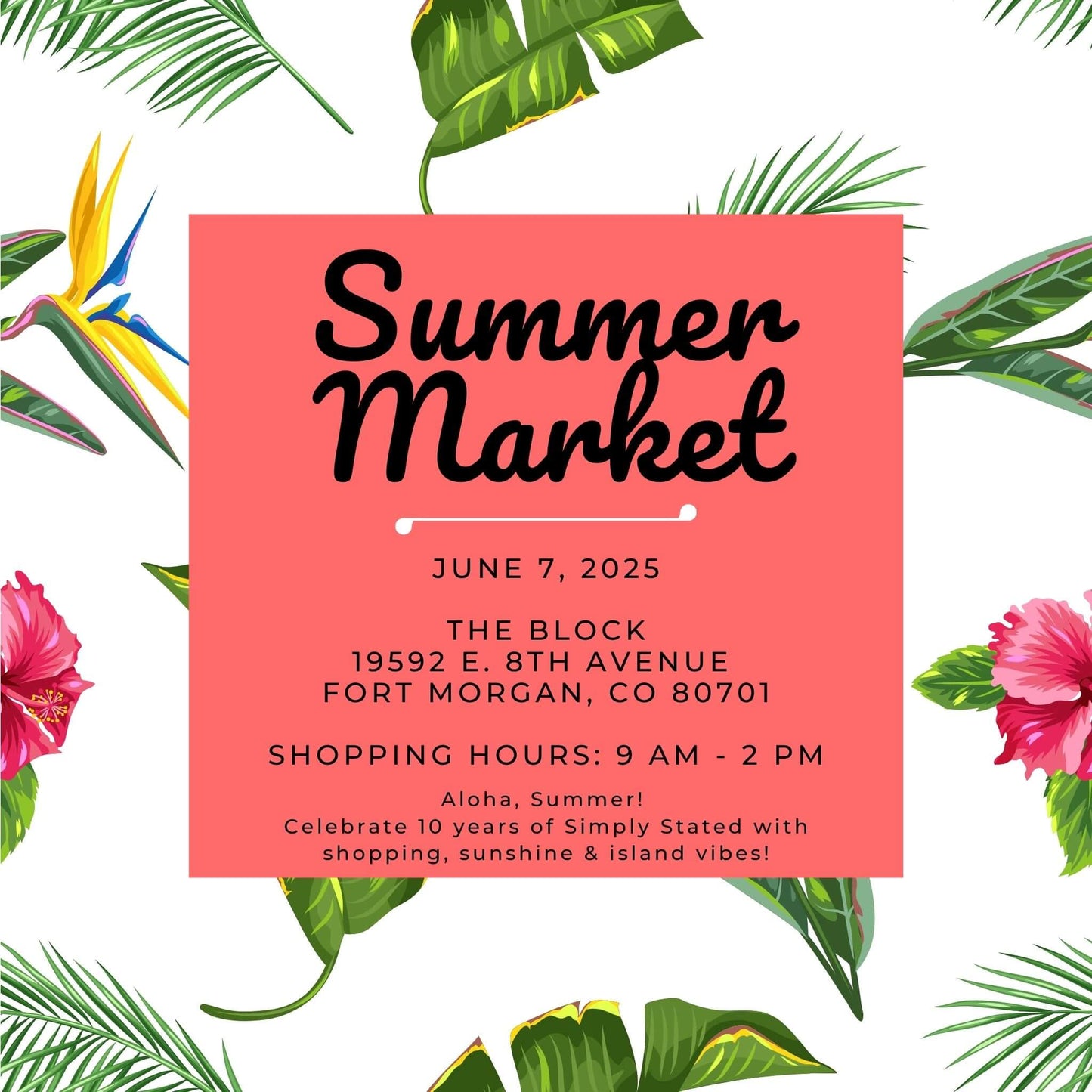 Summer Market Vendor Registration (June 7, 2025)