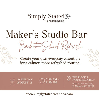 Maker's Studio Bar Ticket | Back-to-School Refresh Experience