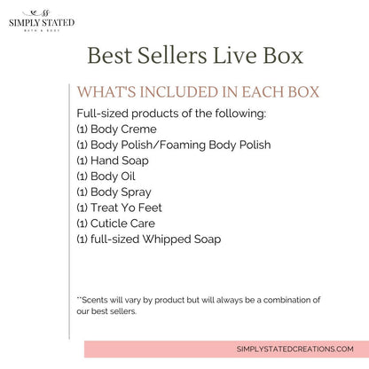 Live/Sample Boxes - Bath & Body Set