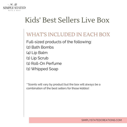 Live/Sample Boxes - Bath & Body Set