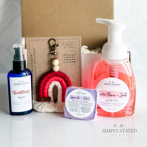 Spring into self-care with our Renewal and Bloom Self-Care Box. 