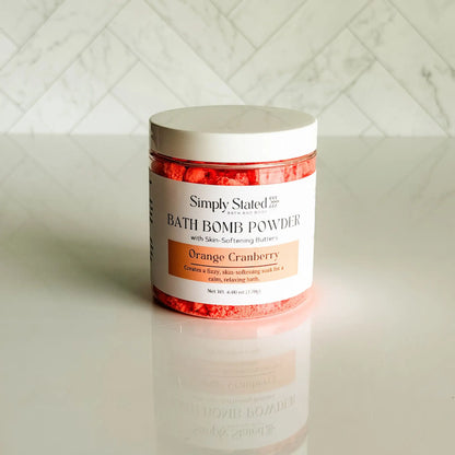 Orange Cranberry Bath Bomb Powder | Limited Batch