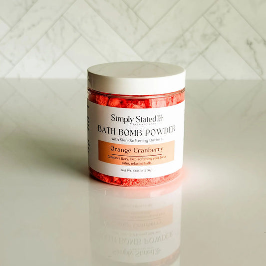 Orange Cranberry Bath Bomb Powder | Limited Batch