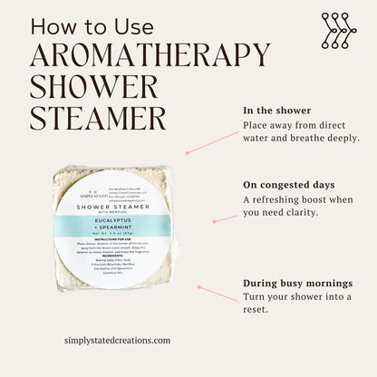 Lavender + Vanilla Shower Steamers (3-Pack)
