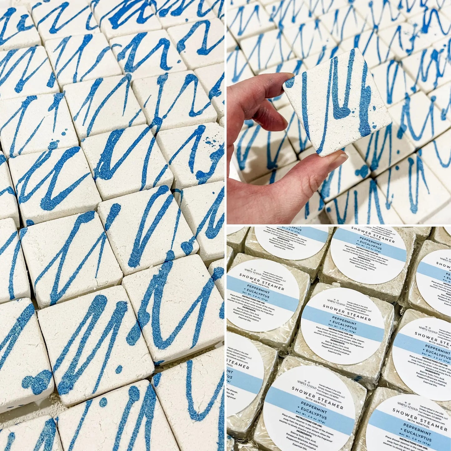 Peppermint + Eucalyptus Shower Steamers (3-Pack)