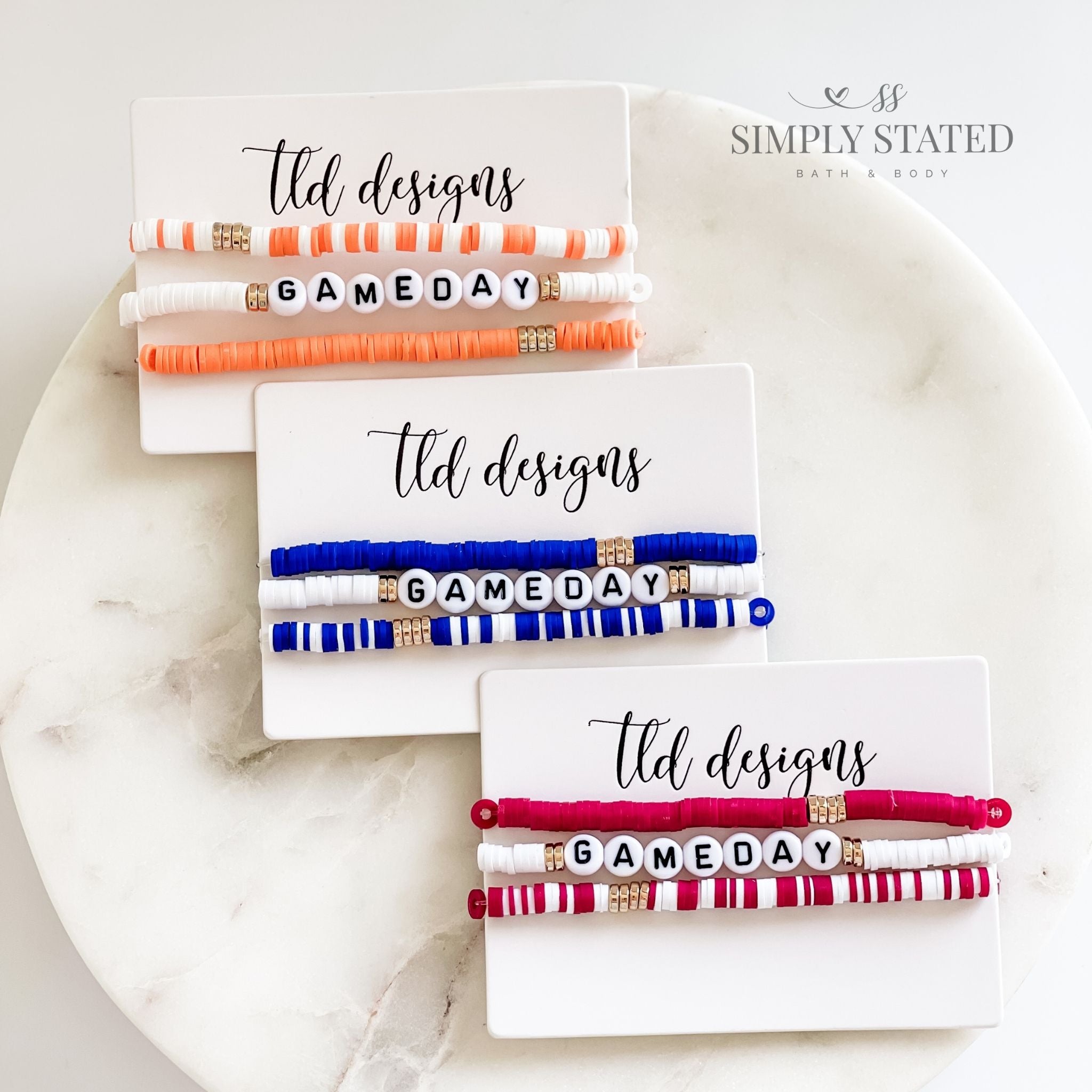 Stateeed School Spirit Game Day Bracelets – Simply Stated Creations