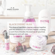 Black Cherry Bliss Roll-On Perfume. The allure of ripe black cherries weaves together with the ambiance of a Farmers Market, creating a scent that embodies the essence of autumnal indulgence and self-care.