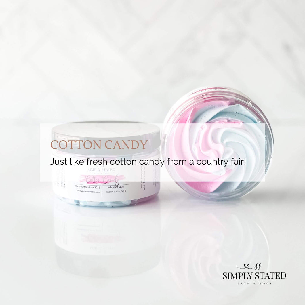 Cotton Candy bath bomb packs. Just like fresh cotton candy from a country fair!