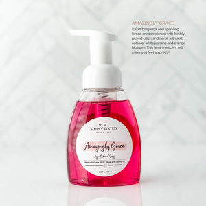 Nourishing Spring Foaming Hand Soap in Amazingly Grace. Italian bergamot and sparkling lemon are sweetened with freshly picked citron and neroli with soft notes of white jasmine and orange blossom. This feminine scent will make you feel so pretty!