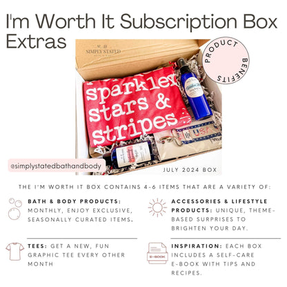 Subscribe + Save Deluxe I'm Worth It Monthly Box