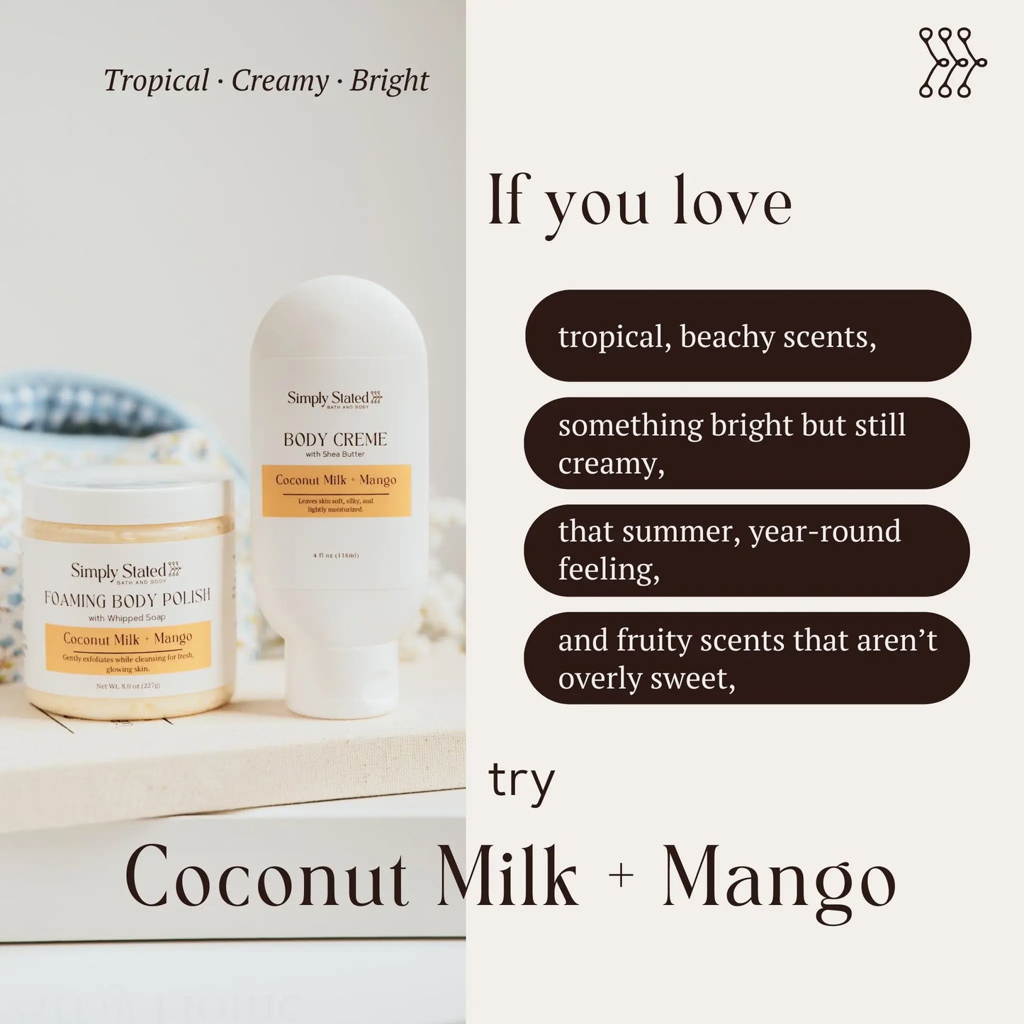 Coconut Milk + Mango Body Creme