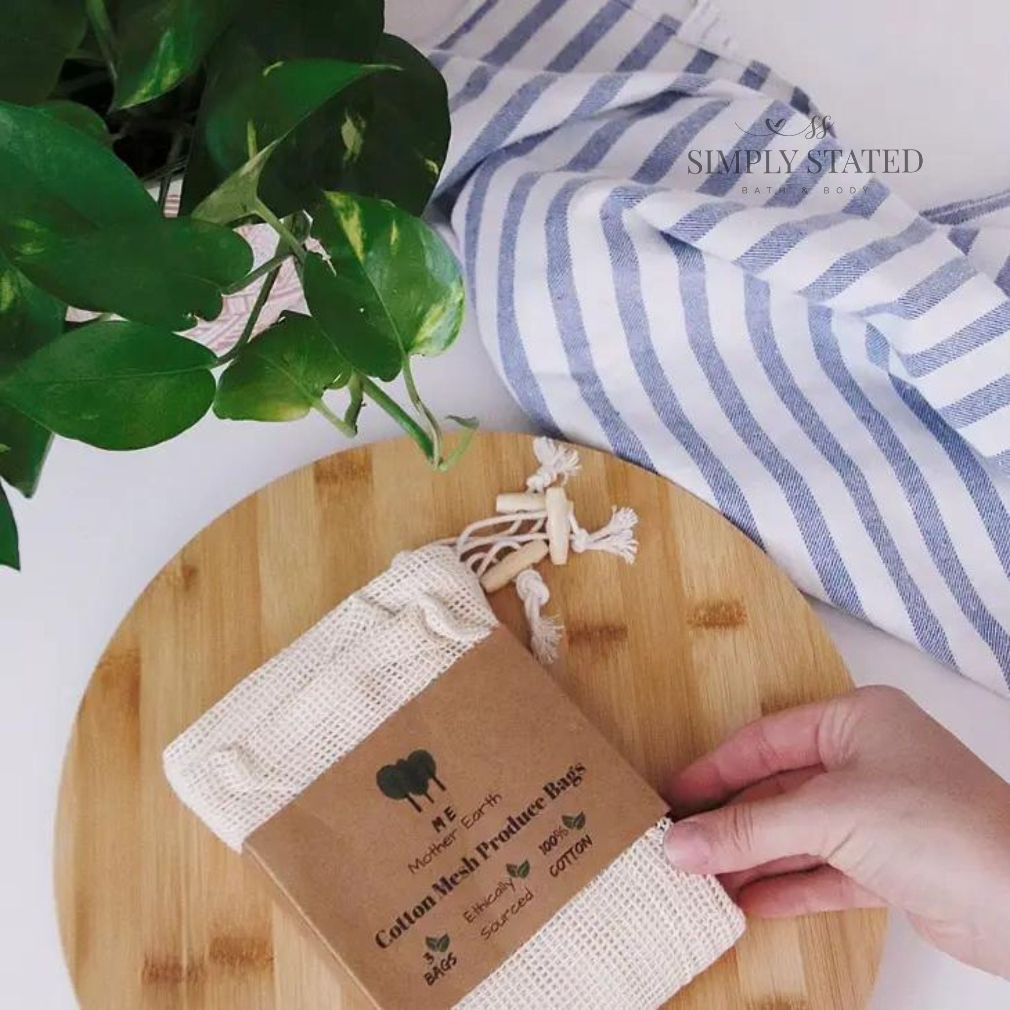 Stated Cotton Mesh Produce Bags – Simply Stated Creations