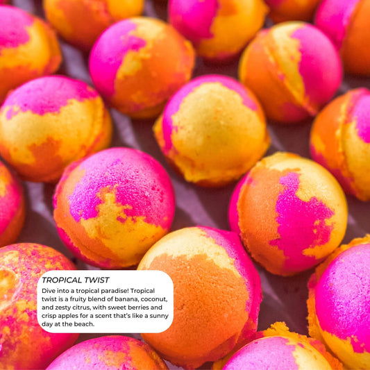Tropical Twist Kids Bath Bomb | Fruity Summer Bath Fizzy