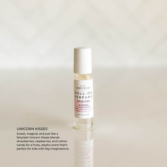 A sweet, playful kids’ roll-on perfume with strawberry, raspberry, and cotton candy scents, ideal for imaginative kids.