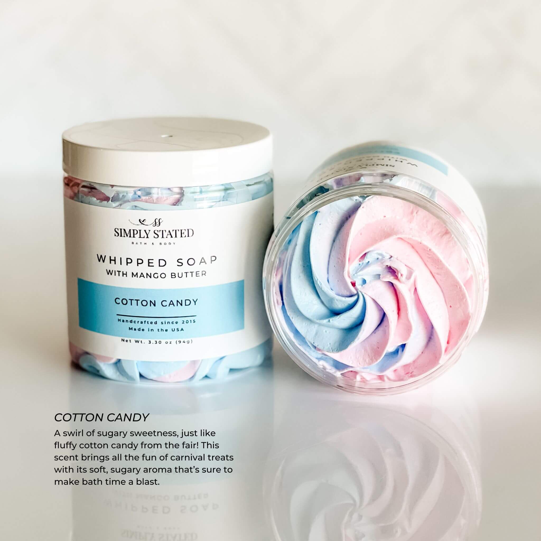 Whipped Soap | Fluffy Lather for Shower & Shave | Simply Stated