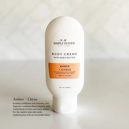 Amber + Citrus Men’s Body Creme