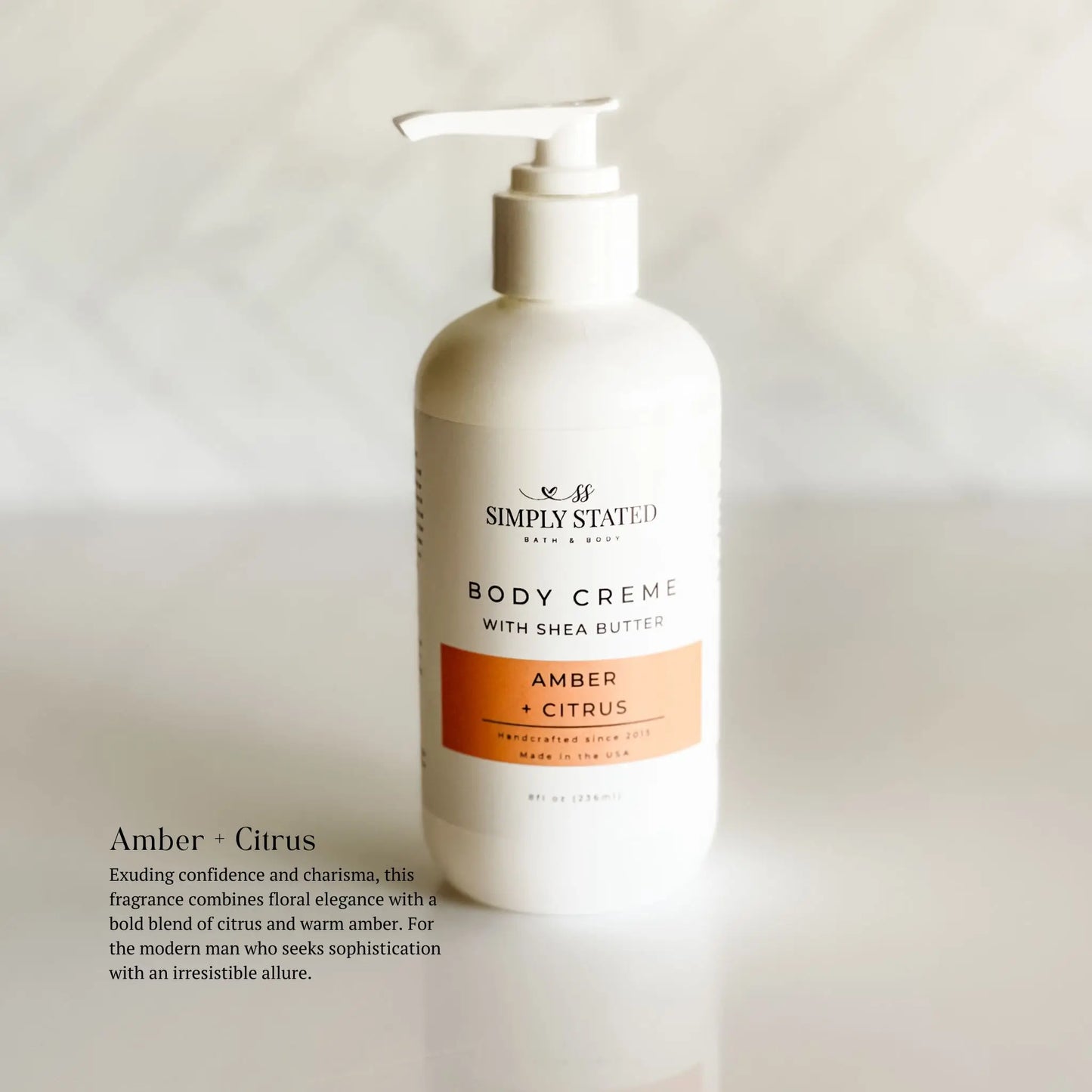 Amber + Citrus Men’s Body Creme
