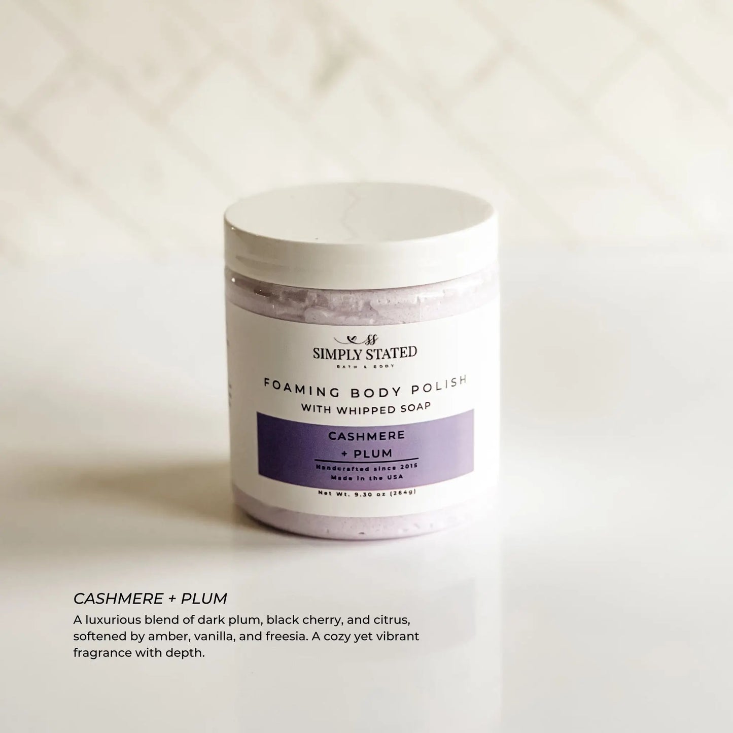 Cashmere + Plum Foaming Body Polish | Limited Batch