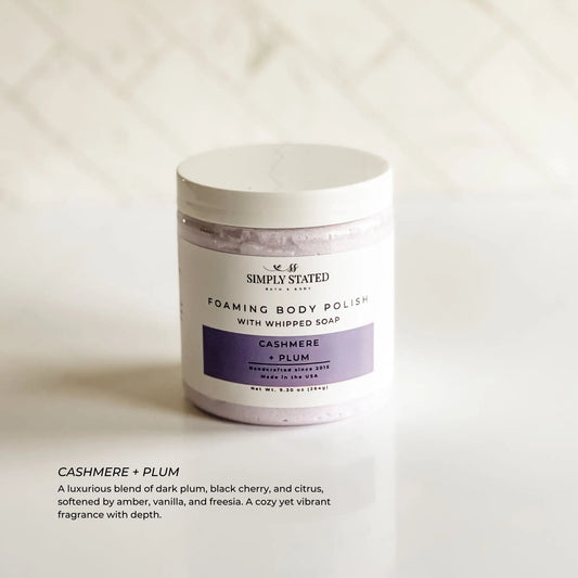 Cashmere + Plum Foaming Body Polish | Limited Batch