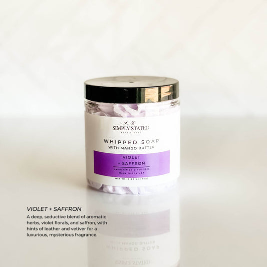 Violet + Saffron Whipped Soap | Limited Batch