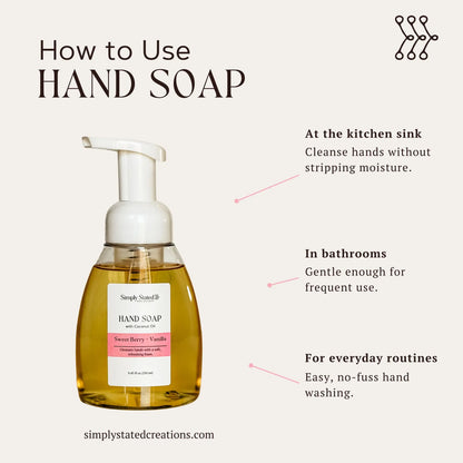 Sweet Berry + Vanilla Foaming Hand Soap