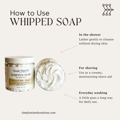 Sea Salt + Orchid Whipped Soap