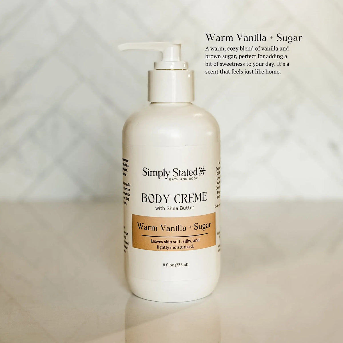 Stateeed Warm Vanilla Sugar Body Creme | Shea Butter Lotion – Simply Stated ...