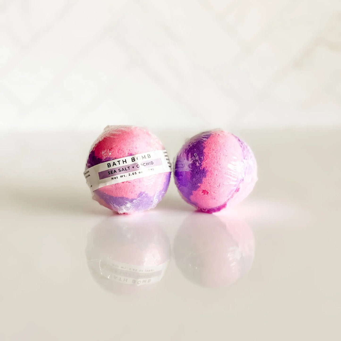Sea Salt + Orchid Bath Bomb | Handmade Bath Fizzy