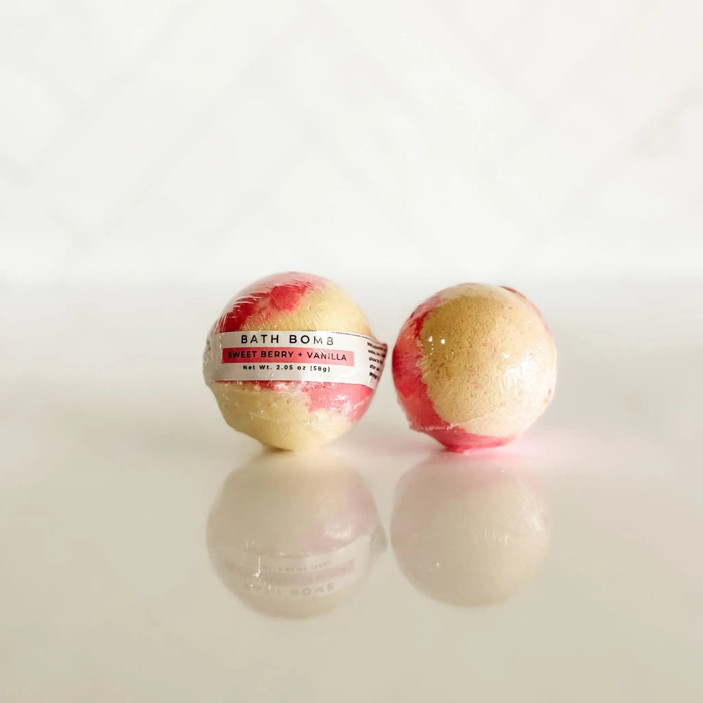 Sweet Berry + Vanilla Bath Bomb | Handmade Bath Fizzy