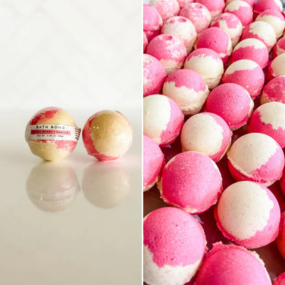 Sweet Berry + Vanilla Bath Bomb | Handmade Bath Fizzy