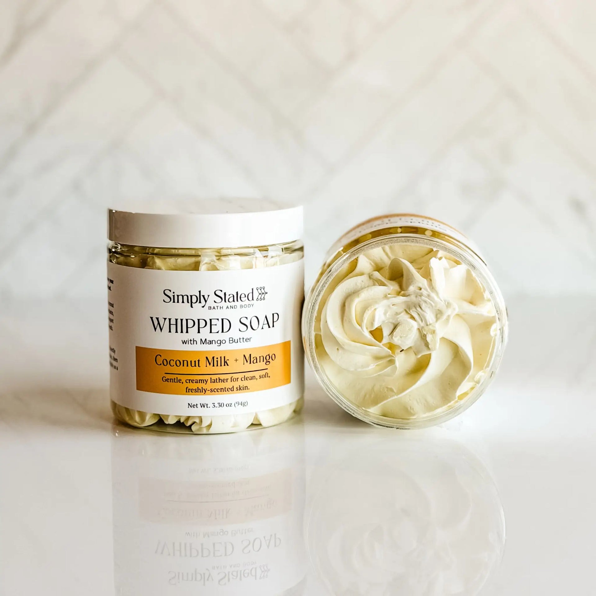 Coconut Mango Whipped Soap | Multi Use Cleansing Soap – Simply