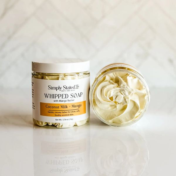 Coconut Mango Whipped Soap | Multi Use Cleansing Soap – Simply