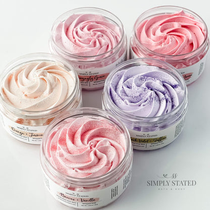 Versatile Luxury in Spring - Whipped Soap - Amazingly Grace, Orange + Jasmine, Wild Berries + Mimosa