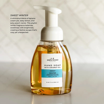 Sweet Winter Foaming Hand Soap with Coconut Oil  | Winter Collection