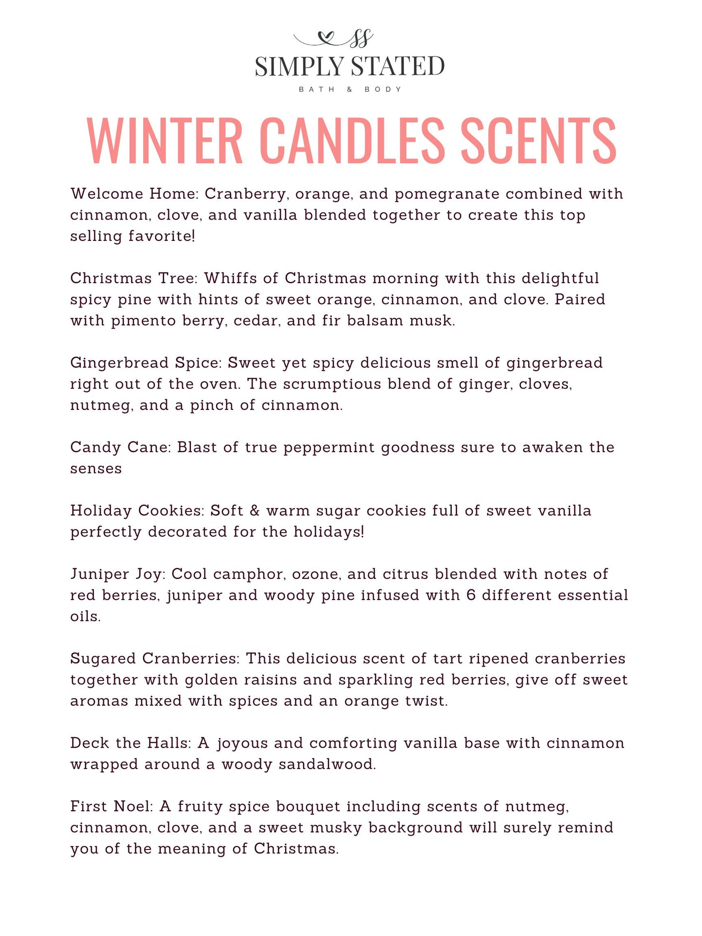 Winter Luxe Candles (Discontinuing)