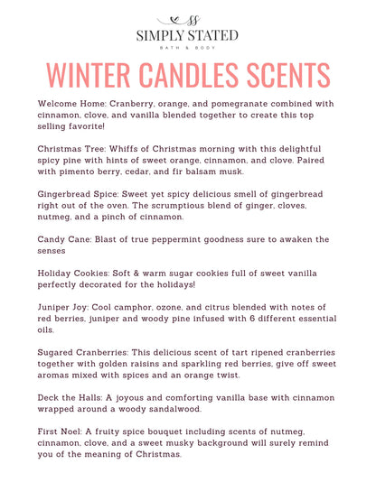 Winter Luxe Candles (Discontinuing)