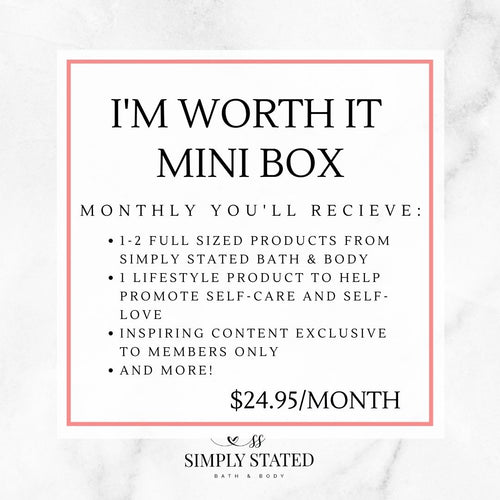 Subscribe + Save Mini I'm Worth It Monthly Box