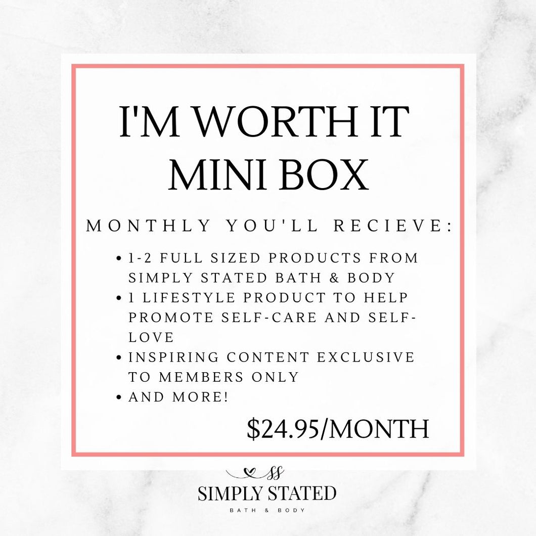Subscribe + Save Mini I'm Worth It Monthly Box (ships 12/16)